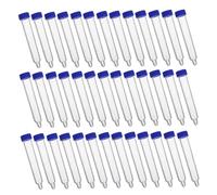 TOPBATHY 200 pièces Tubes Essai Plastique à Bouchon Vis Tubes à Urine avec Fond et Graduation Étanches pour Collecte et Analyse Précise des Échantillons