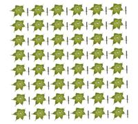 TOPBATHY 200 Sets de Sépales de Fleurs Artificielles en Plastique Vert pour Bouquets et Arrangements Floraux Simulés, Résistants la Déformation pour Projets D'artisanat et Vitrines
