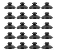 TOPBATHY 20pcs Ventouses de Pompe pour Aquarium Noir en Caoutchouc Forte Aspiration et Installation Facile, Accessoires pour Pompe à Oxygène sur Surface en Verre