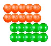 TOPBATHY 20pièces Boules de Loterie Ouvrables PVC Réutilisables pour Jeux de Société et Fêtes à Domicile Balles Ludiques pour Animation et Tirage au Sort Petites Boules Colorées Orange