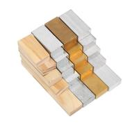 TOPBATHY 24 Pièces Bloc Rectangulaire de Densité Ensemble de Blocs de Densité Physique Aluminium Cuivre Fer Bois 4 Matériaux pour Écoles Élèves et Enseignement des Sciences