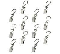 TOPBATHY 24 Pièces Clips pour Guirlandes Lumineuses en Acier Inoxydable | Fixent Cartes et Décorations Lumineuses, Usage Extérieur et Gouttière, Résistance à Corrosion, Lot Pratique
