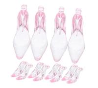TOPBATHY 24pièces Décorations Mini-chaussures à Talons Hauts Acrylique Ornements à Suspendre Pour Sapin De Noël Décorations De Fête