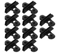 TOPBATHY 25 Pièces Clip de Fixation pour Aquarium en Abs Noir Ventouse, Pince D'isolation Réutilisable pour Séparateur de Poissons, Fixation Sécurisée et Retrait Facile pour Installations