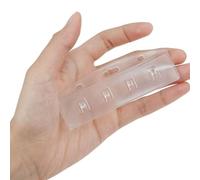 TOPBATHY 25 Pièces Lot de porte-badges horizontaux transparents en plastique demi-étui rigide avec grips sécurisés protection pour cartes d'identité et badges professionnels 25 pcs