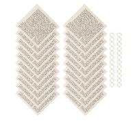 TOPBATHY 25 Pièces Mezouza et Impression pour Porte Traditionnelle Parchemin Casher Imprimé, Corde en Jute, Décoration Artisanale Valeur Décorative pour Maison Juive
