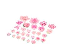 TOPBATHY 28 pièces DIY Polymer Clay Flower Charms Set Floral Phone Case Accessories For Craft Decoration Handmade Clay Charms For Creative Phone Cover Design