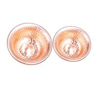TOPBATHY 2pcs Bols à Offrandes en Cuivre Artisanal, Design Multiusage Résistant Corrosion, Bol Religieux Vintage pour Rituels Bouddhistes et Décoration D'autel