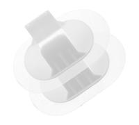 TOPBATHY 2pièces Collier De Serrage Pour Tuyau Eau Clip Pour Tuyau Pvc Support Pour Machine à Laver Et Climatiseur Blanc Facile à Installer Avec Adhésifs