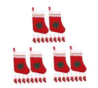 TOPBATHY 3 Ensembles De Noël De Noël avec des Noms D'artisanat Farces Pendentif Noel Christmas Tree Décor De Chaussettes Pendentifs De Cheminée Chiffon Pièces * 3