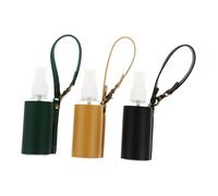 TOPBATHY 3 ensembles Flacon de Parfum Portable avec Housse PU et Porte-clés Lot de Flacons Spray Compacts pour Voyage Léger et Suspendable de Bouteilles de Voyage Multifonctions