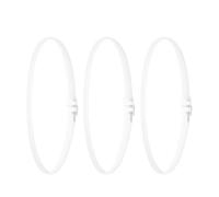TOPBATHY 3 Pièces Anneau de Fixation Blanc pour Ventilateur de Table, Remplacement pour Filet de Ventilateur, Installation Facile, Protège des Pattes D'animaux, pour Fête Domicile ou Bureau