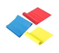 TOPBATHY 3 pièces Bande de Résistance Latex Kit Élastique Fitness Yoga Musculation Portable pour Entraînement et Exercices de Tonification Rouge Jaune Bleu