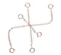 TOPBATHY 3 pièces Chaînes Extension Argent Sterling pour Colliers et Bracelets Extensions DIY Ajustables Rallonges Élégantes pour Bijoux Femme et Homme