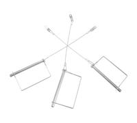 TOPBATHY 3 Pièces Goupille D'attelage de Remorque avec Câble Anti-Perte en | Verrouillage à Double Ressort, Moletage Antidérapant, pour Remorques et Véhicules de Traction, Argenté