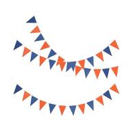 TOPBATHY 3 Pièces Guirlande Légère et Colorée de Fanions Triangulaires en Papier Réutilisable pour Décoration de Fête pour Grandes Fêtes et Mariages