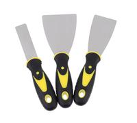 TOPBATHY 3 pièces Kit Spatules Inox avec Manche Caoutchouc Outils de Retrait pour Impression Grattoirs Robustes pour Décoller Objets Imprimés Compatibles avec Plateau Chauffant et Lames