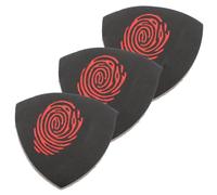 TOPBATHY 3 Pièces Médiators en Cuir Noir pour Ukulélé, Lot Assorti, | Améliore le Son, Usage Guitare Électrique, Style Varié, Accessoire Musique, Noir, Cuir, Boîte Papier Style Aléatoire