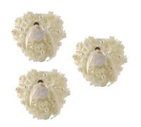 TOPBATHY 3 Pièces Oreiller d'anneau de Mariage de mariée Oreiller diadème alliances pour Femmes taie d'oreiller porteurs Porteur d'alliances pour Mariage Coussin d'alliances de Mariage