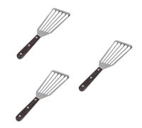 TOPBATHY 3 Pièces Spatule Pour Barbecue Spatule Pour Plaque Chauffante Tourneur à En Acier Inoxydable Spatule à Steak Spatule à Oeufs Spatule à Crêpes Flipper Retourner Les Oeufs