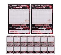 TOPBATHY 30 Pièces Fiche de Dégustation de Vin, Cartes de Score Élégantes | Modèle Structuré pour Concours et Événements Professionnels, Collecte Rapide D'avis, Analyse des Notes