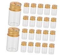 TOPBATHY 30 Pièces Mini Glass Wishing Bottles With Keychain Transparent Drift Bottle Pendant For Diy Crafts Memory Keepsakes And Tiny Notes Storage
