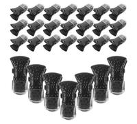TOPBATHY 30 Pièces Mini Pinces Alligator Métalliques Noires Silicone | Acier et Fer, Structure à Ressort, Usage pour Tissu, Enseignes, Loisirs Créatifs