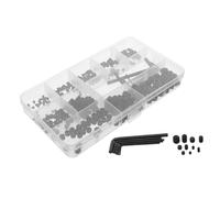 TOPBATHY 300 Pièces Kit de Vis Acier Inoxydable avec Clés Allen Assortiment de Vis pour Fixation de Porte-serviettes et Luminaires de Salle de Bain de Visserie Plomberie Polyvalent