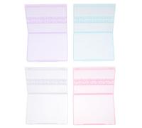 TOPBATHY 4 Coffrets de Rangement Vides pour Embouts de Meulage Électriques, Mini Boîtes en Plastique, 14 Emplacements, Couleurs Assorties, Coffret pour Outils de Manucure, Organisation