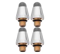 TOPBATHY 4 Embouts de Stylo Capacitif M5 en Tissu Conducteur Argenté, Pointe Fine 5mm, Compatibles Tablettes et Smartphones pour Travail Précis et Gaming