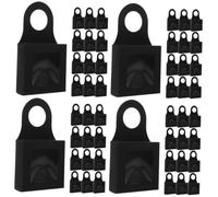 TOPBATHY 4 Ensembles Coffret Vin Rouge Bouteille De Vin Étui en Papier pour Organisateur De Vin Décor De Bouteille De Vin Black Papier Kraft 20 Pièces * 4