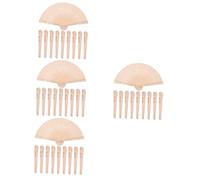 TOPBATHY 4 Ensembles Éventails Décoratifs en Bois Éventails De Mariage Éventails Peu Encombrants Choix De pour Femmes Éventails De Scène Éventail De Mariée Délicat 10 pièces * 4
