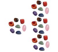 TOPBATHY 4 Ensembles Joyau Aux Sept Couleurs Casse-Noix Décorations en Vrac Assiette Stickers Pendentifs Exquis Guirlande Strass Décorations De Peinture Élite Colorful Cristal 7 Pièces * 4