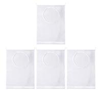 TOPBATHY 4 Ensembles Stockage De Vêtements Panier à Linge En Filet à Linge Pour Machine à Laver à Linge Pour Linge Délicat De Sous-vêtements Nylon Engrener Blanche Voyage