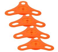TOPBATHY 4 Pièces Accessoire de Machine à Sceller Manuel en Plastique Orange, Contrôle Précis Film, Forme Triangulaire Compatible Modèles de Scelleuses Domestiques