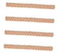TOPBATHY 4 Pièces Attaches de Rideaux Tressées Main Décoratifs Rustiques Corde pour Rideaux Style Boho et Faciles à Installer