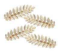 TOPBATHY 4 pièces Barrettes Cheveux Dorées Pinces Ressort Confortables pour Queue de Cheval Accessoires Esthétiques pour Femmes Lot Déco Cheveux Épais