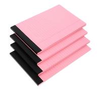TOPBATHY 4 Pièces Blocs-notes Lignés Portables en Papier Rose Design Délicat et Fonction Antidérapante, pour Bureau et Prises de Notes Rapides