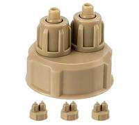 TOPBATHY 4 Pièces Bouchons DIY de Réacteur, Remplacement en Plastique ABS | Deux Types, pour Bouteilles PET Gazeuses, Usage en Bac Planté et Aquascaping, Design Simple