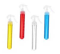 TOPBATHY 4 pièces Bouteilles Spray Rechargeables Portables Vaporisateur de Lotion Gradué Flacons Vaporisateurs pour Voyage Usage Cosmétique et Maison Assortiment Transparent