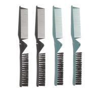 TOPBATHY 4 Pièces Brosse Cheveux Pliante Voyage Petite Brosse à Cheveux pour Sac à Main Compacte et Portable