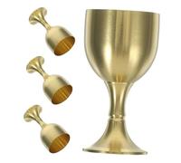 TOPBATHY 4 Pièces Gobelet décoratif en laiton coupe vintage en métal vintage tasse de bouddhisme en métal offrant des fournitures Doré