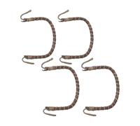 TOPBATHY 4 Pièces Lot de Poignées de Théière Rotin Tressé Faites Main Forme U Résistante Chaleur Remplacement pour Théières Céramiques Japonaises pour Maison et Restaurants