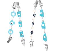 TOPBATHY 4 Pièces Pince à Vêtements Œil Maléfique en Métal, Clip | Robe et Cardigan, Finition Délicate, Facile à Retirer et Sûre, Lot de Mère ou Enseignantes