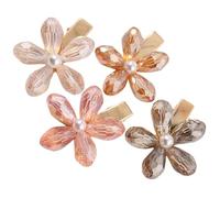 TOPBATHY 4 Pièces Pins à Cheveux Fleuris Petites Barrettes Cheveux Fleuris Pinces Lot