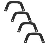 TOPBATHY 4 Pièces Poignée Remplacement Polyvalent en Plastique Noir et Résistance aux Chocs Espacement de Trous 16mm de Cabine de Chariot Élévateur pour Sécurité Industrielle