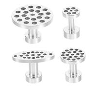 TOPBATHY 4 pièces pour Automobile Outils Aluminium Alliage avec Têtes de Tirage et Marteau Glissant Réparation et Professionnelle sans Peinture pour Dégâts de Grêle