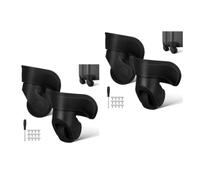 TOPBATHY 4 Pièces Roulette de Valise ABS Noire, Roue Pivotante Silencieuse | Remplacement Compatible Trolley et Suitcase, Maniement Fluide, Protection Robuste, Accessoire Noir ABS