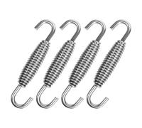 TOPBATHY 4 Ressorts de Tuyau D'échappement Universels pour Moto 55 Mm en Acier Inoxydable, Kit de Crochets à Ressort Hélicoïdal Résistant la Corrosion, Accessoires pour Système