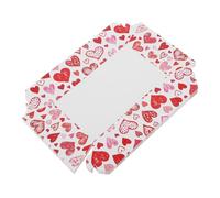 TOPBATHY 40 Pièces Plateaux à Snacks Papier Forme de Cœur pour Fête Saint Valentin Plateau Spacieux et Résistant pour Popcorn Frites Hot Dogs Tacos Anniversaires et Soirées Cinéma